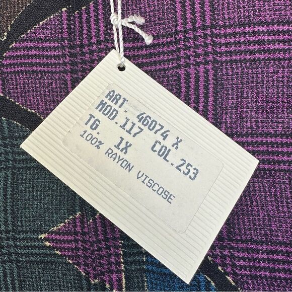 Mondo‎ Di Marco Shirt Mens 1X Big Colorful Abstract Disco Funky Rayon Italy NEW - Picture 15 of 16